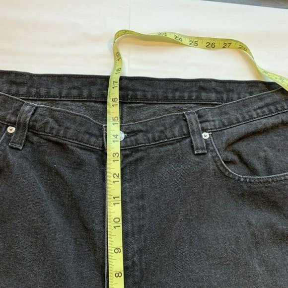 Vintage Polo Ralph Lauren RL Jean Big Jeans Mens 42x30 Banner Relaxed Black NEW - Picture 12 of 12